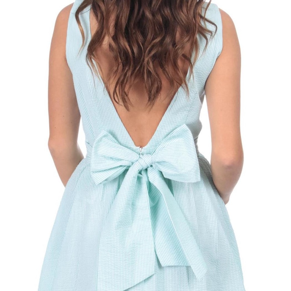 Lauren James Emerson Mint Seersucker
